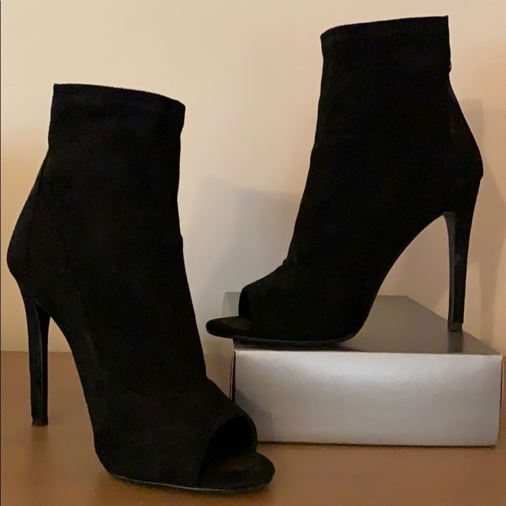 Peep Toe Ankle Booties